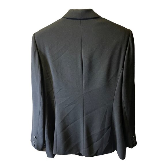 Nygard Black Two Button Long Blazer Jacket Sz 16 - Picture 2 of 10